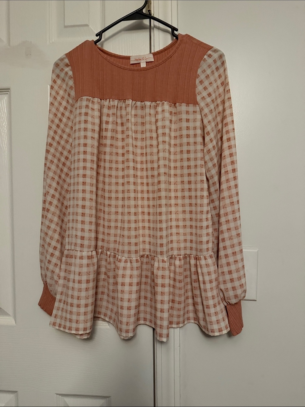 Hailey & Co Ribbed Tee in Dusty Rose